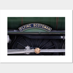 The Nameplate on LNER Class A3 4472 Flying Scotsman Posters and Art